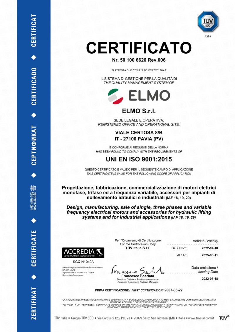 UNI ISO 9001-2015 ITA-ENG